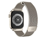 Pasek i akcesoria do zegarków Uniq Pasek Dante Apple Watch Series 1/2/3/4/5/6/7/8/9/SE/SE2 38/40/41mm Stainless Steel starlight